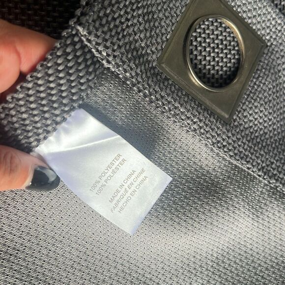 Set of (2) Blackout Curtains Gray Color - Textured Panel 8 Metal Grommets - NEW - Picture 4 of 5